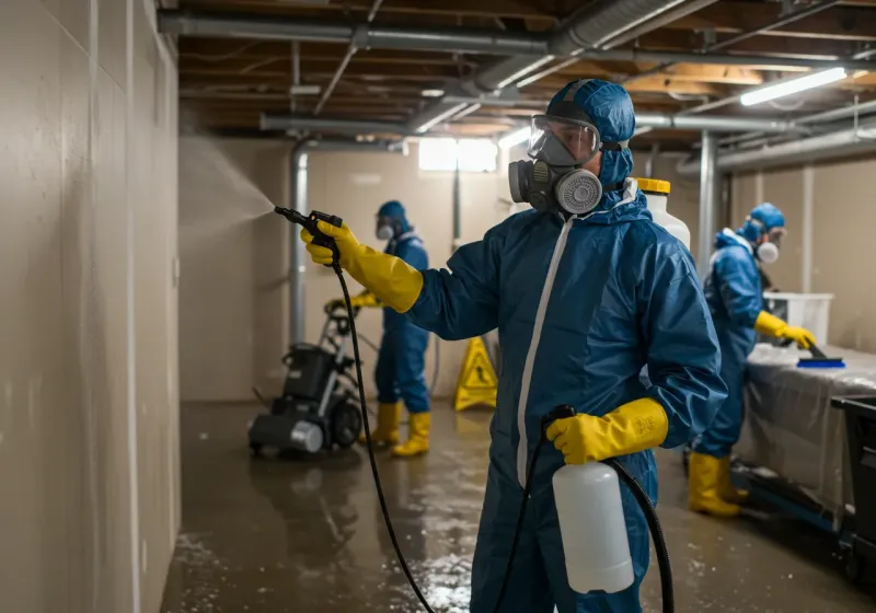 Basement Sanitization and Antimicrobial Treatment process in Northport, AL