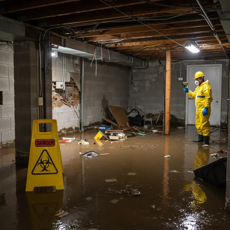 Flooded Basement Electrical Hazard in Northport, AL Property